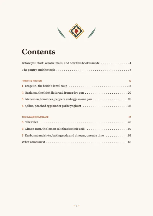 Page 3 of the book: The contents, every line a link